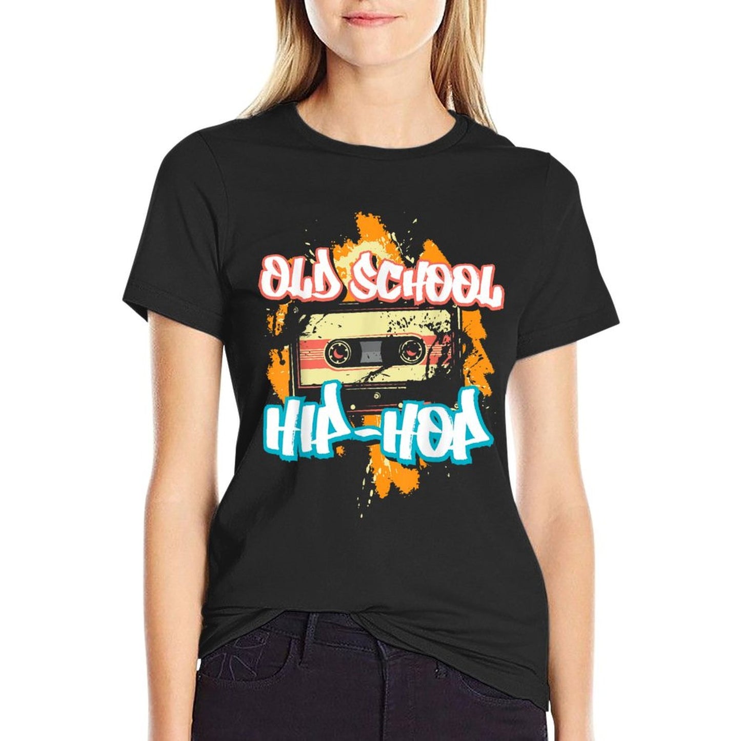 Retro Old School Hip Hop 80s 90s Graffiti Cassette Gift T-Shirt