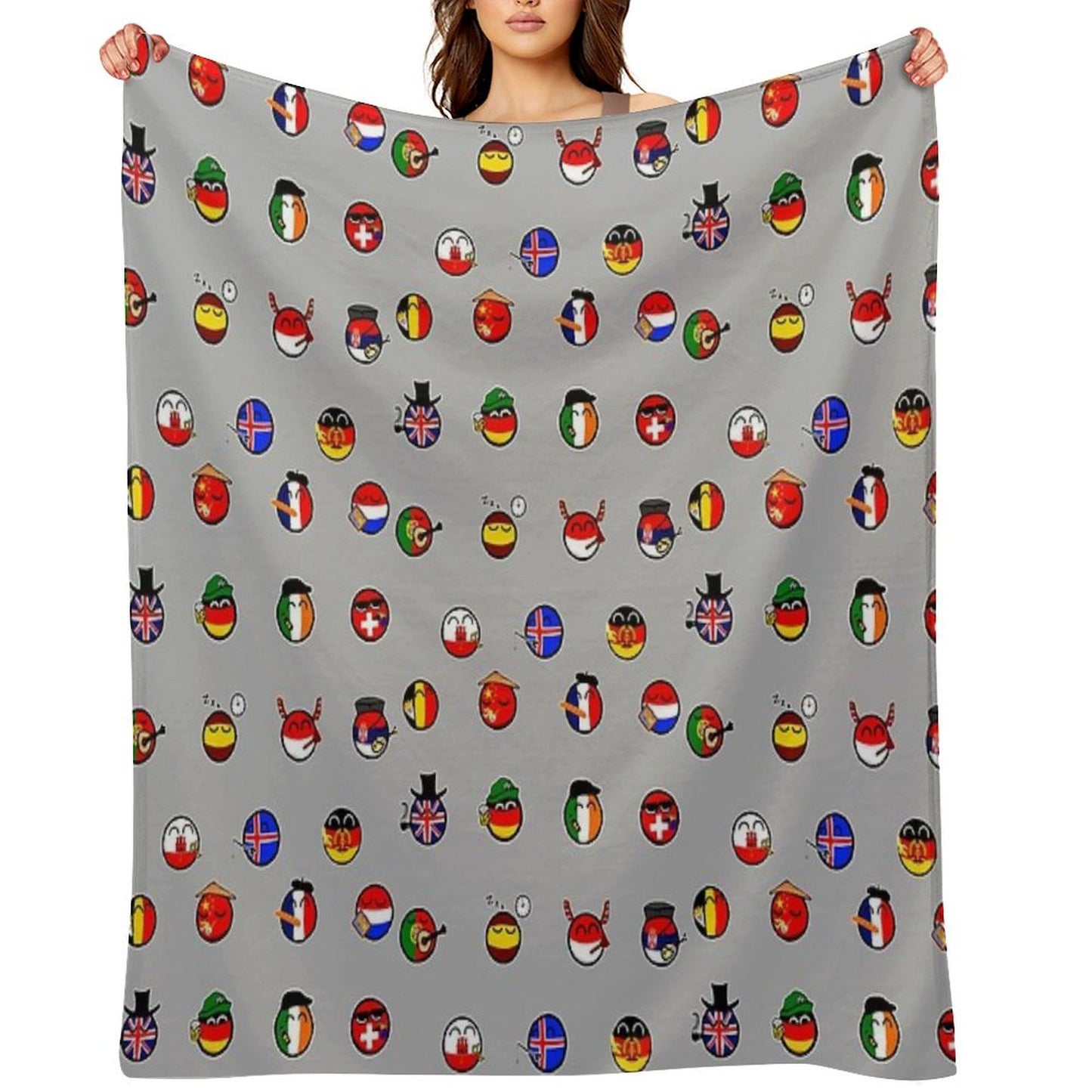 Countryballs Pack Throw Blanket