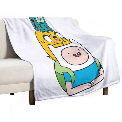 Finn Jake BMO Throw Blanket