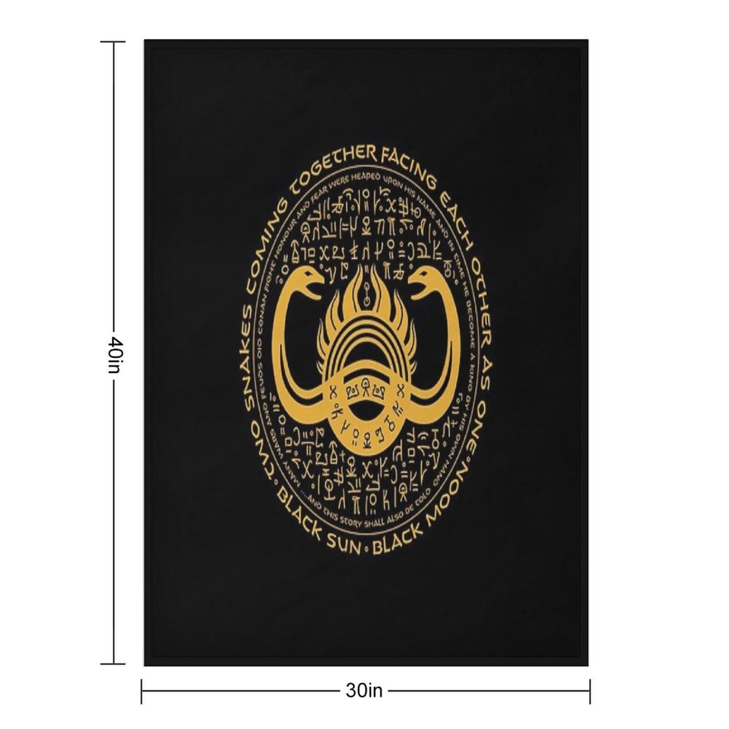 Thulsa Doom Two Snakes Coming Together Throw Blanket