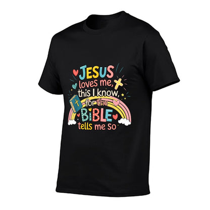 Jesus Loves Me This I Know Boys Kids Toddler Jesus Christian T-Shirt