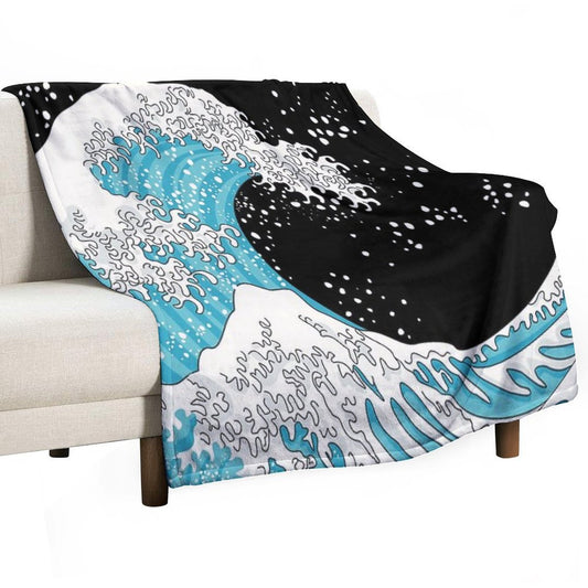 Kanagawa Wave Throw Blanket