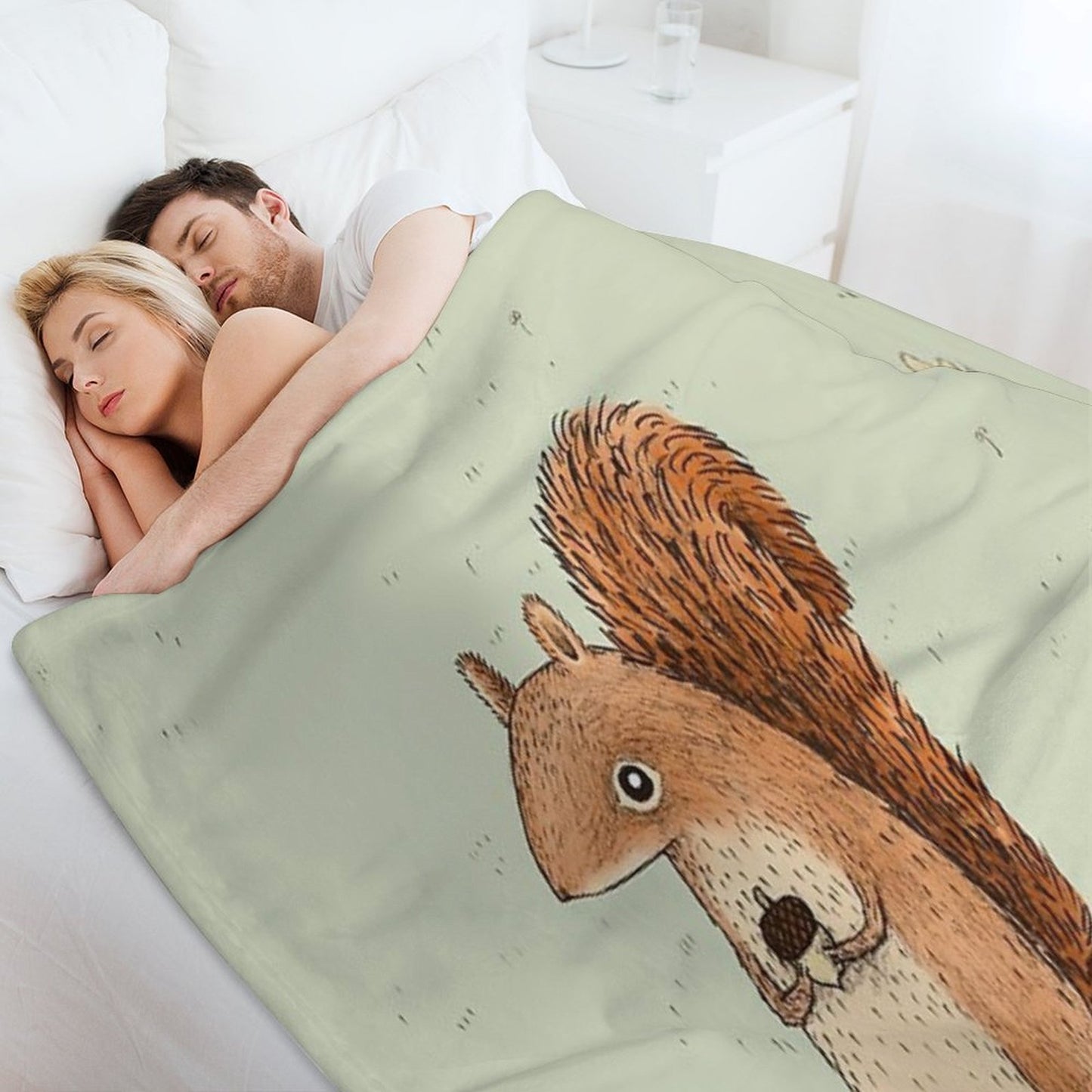 Sarah The Squirrel Throw Blanket
