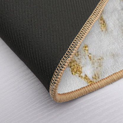 Golden Marble Bath Mat