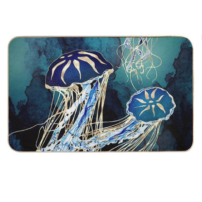 Metallic Jellyfish III Bath Mat