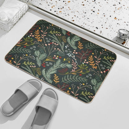 Yuletide Pattern Bath Mat