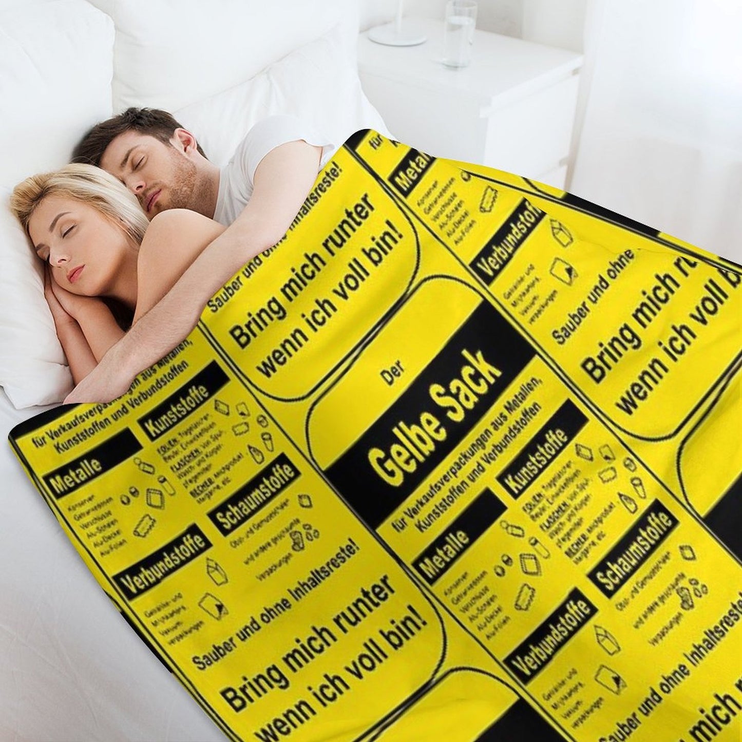 The Yellow Bag Throw Blanket