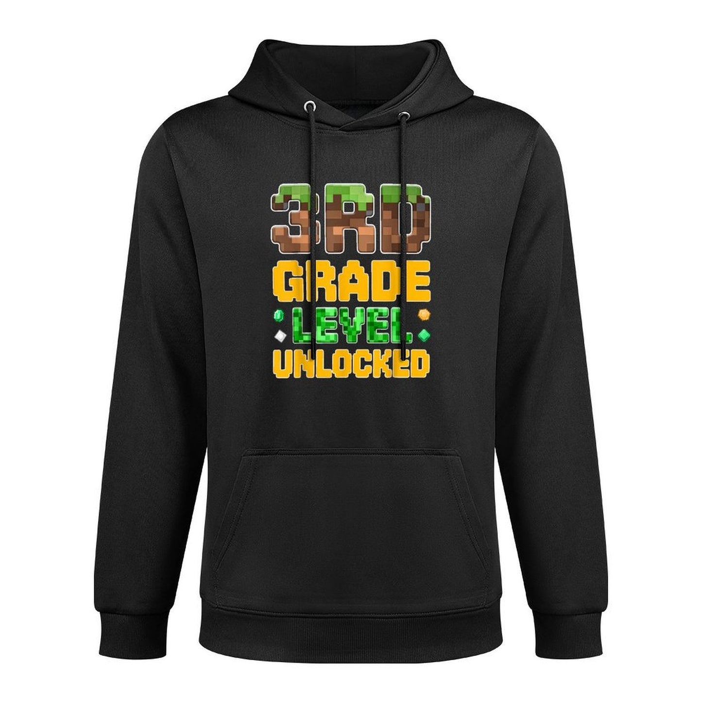 Back to School 3rd Grade Boys Gamer First Day of Third Grade Adjustable Hood Hoodie
