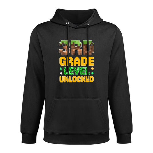 Back to School 3rd Grade Boys Gamer First Day of Third Grade Adjustable Hood Hoodie