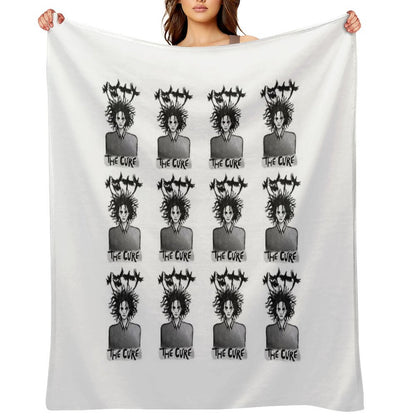 The Cure Print 1 Throw Blanket