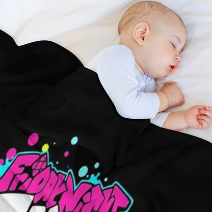 Friday Night Funkin Boyfriend And Girlfriend Throw Blanket