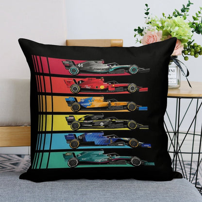 Formula Racing Cars 2023 Linen Throw Pillow Cover