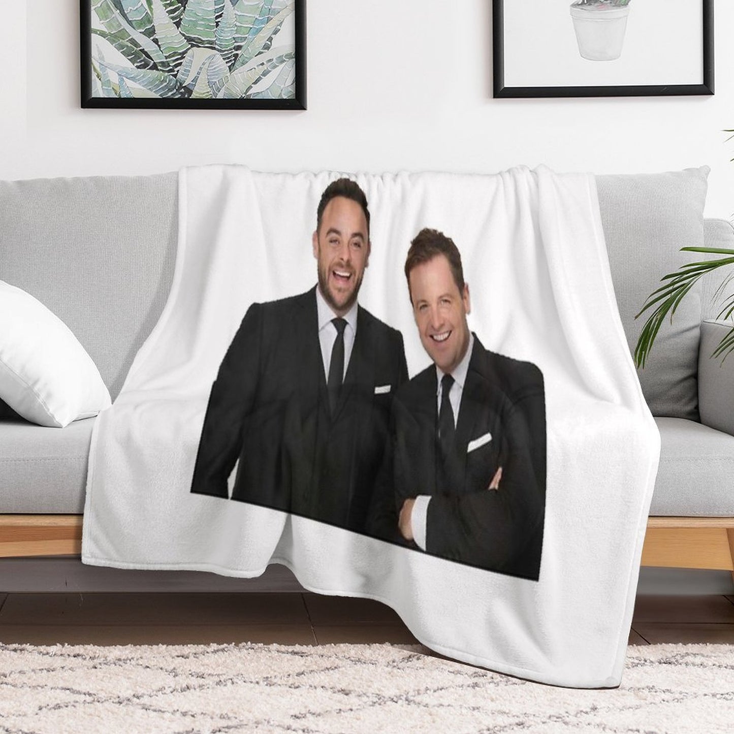 Ant And Dec Throw Blanket