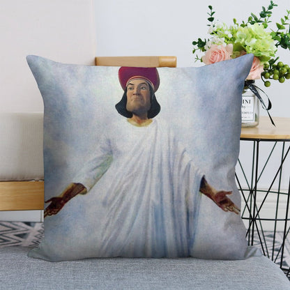 Lord Farquaad As God Linen Throw Pillow Cover
