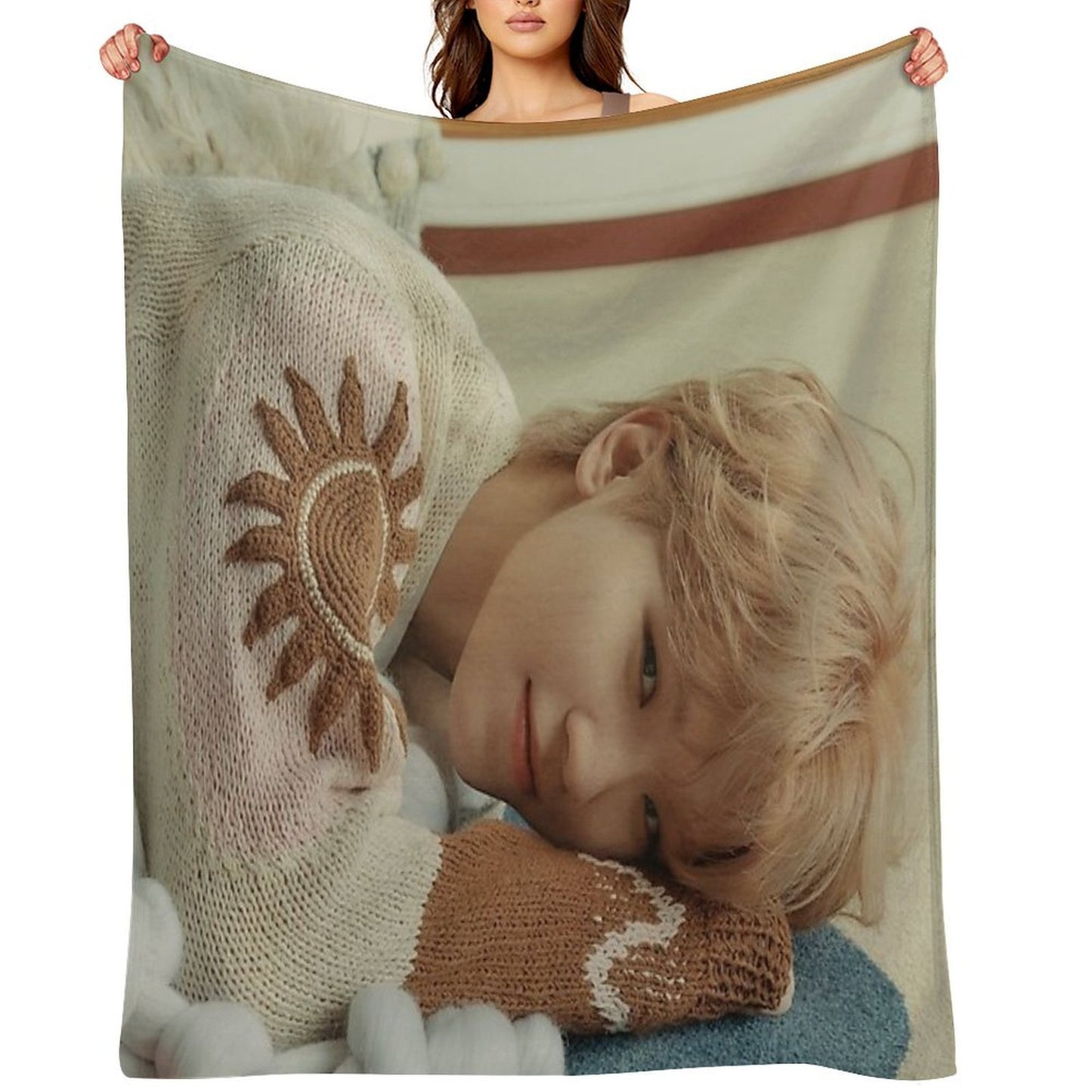 Seventeen Woozi Power of Love Throw Blanket