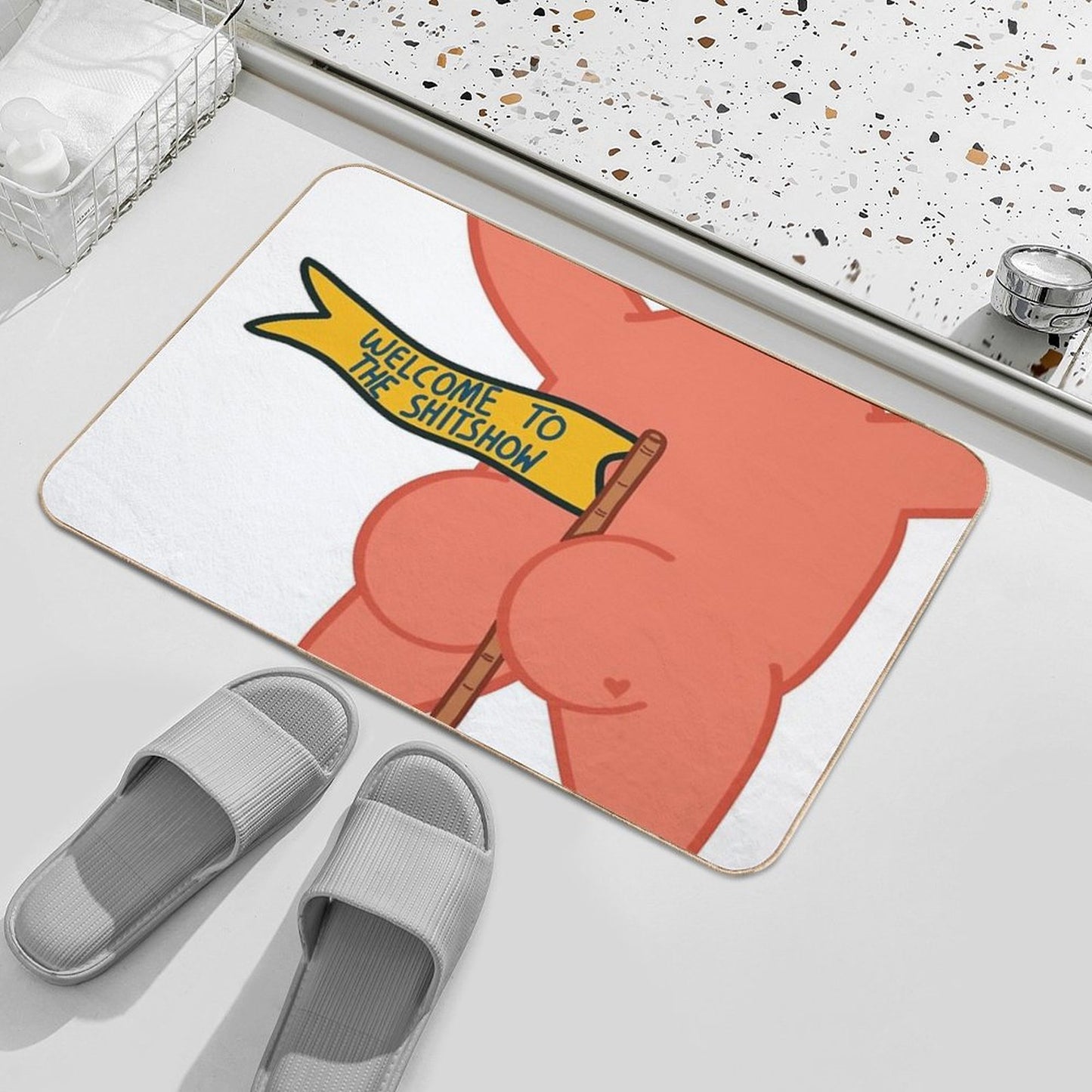 Welcome to The Shitshow Patrick Star Bath Mat