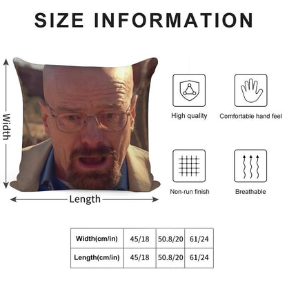 Walter White Meme Soft Bedroom Essential Throw Pillow