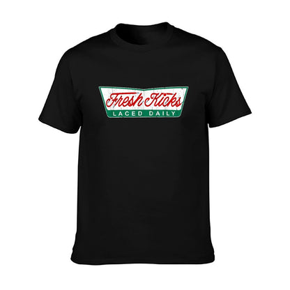 Sneaker Sauce Apparel Fresh Kicks Laced Daily Unisex-Adults Black S T-Shirt