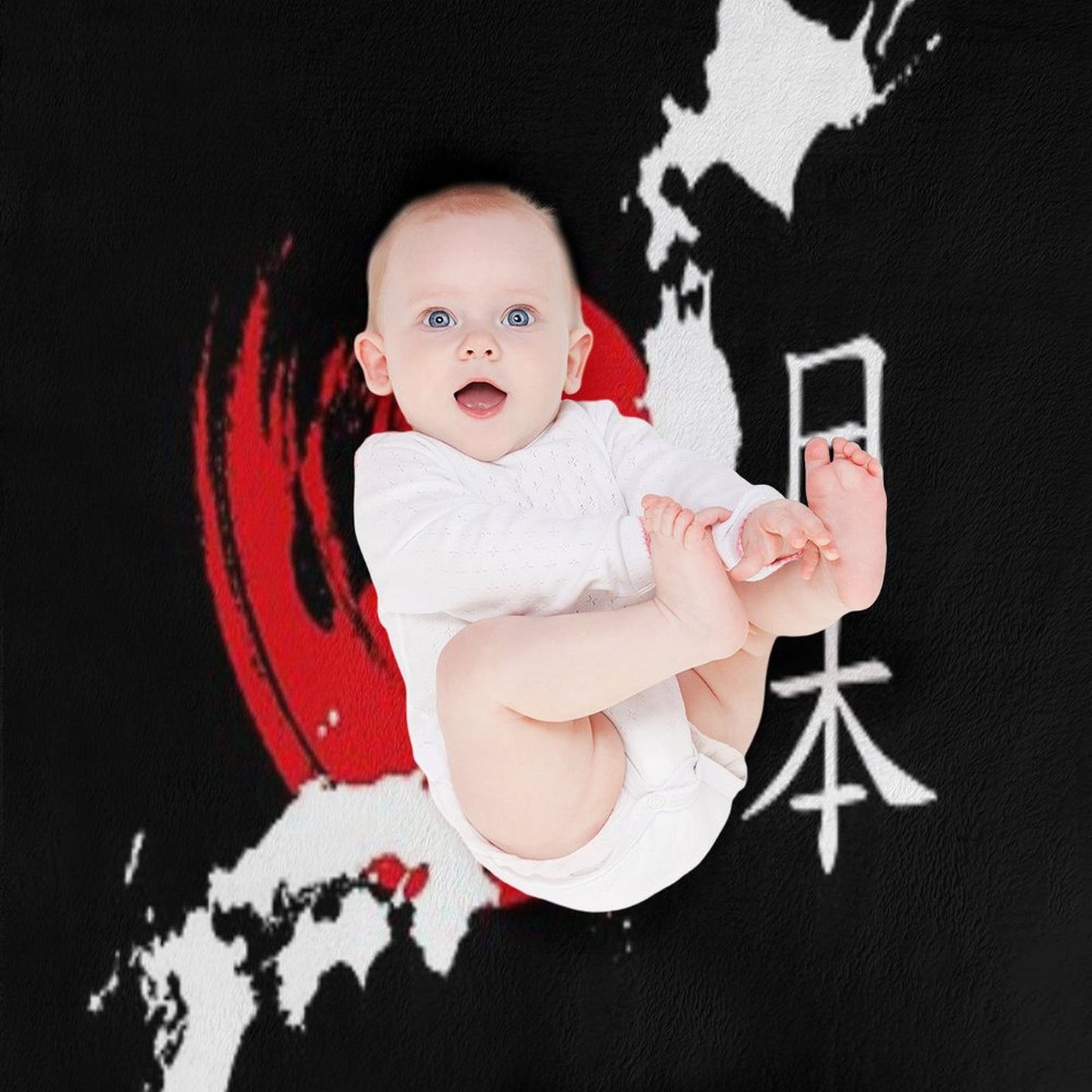 Japan (white) Throw Blanket