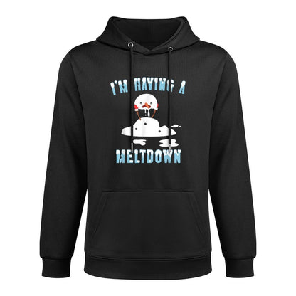 Im Having A Meltdown Snowman Christmas Funny T- Relaxed Fit Hoodie