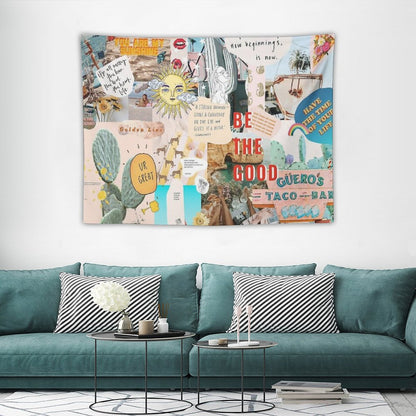 SUMMER COLLAGE TAPESTRY - PHONE CASE Tapestry