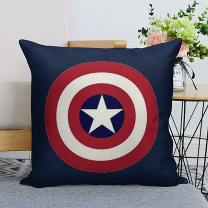 Super Hero Linen Throw Pillow Cover