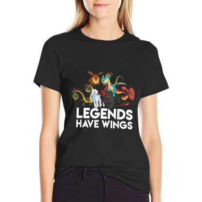 How To Train Your Dragons 3 Hidden World Legends Have Wings  Graphic-printed T-Shirt
