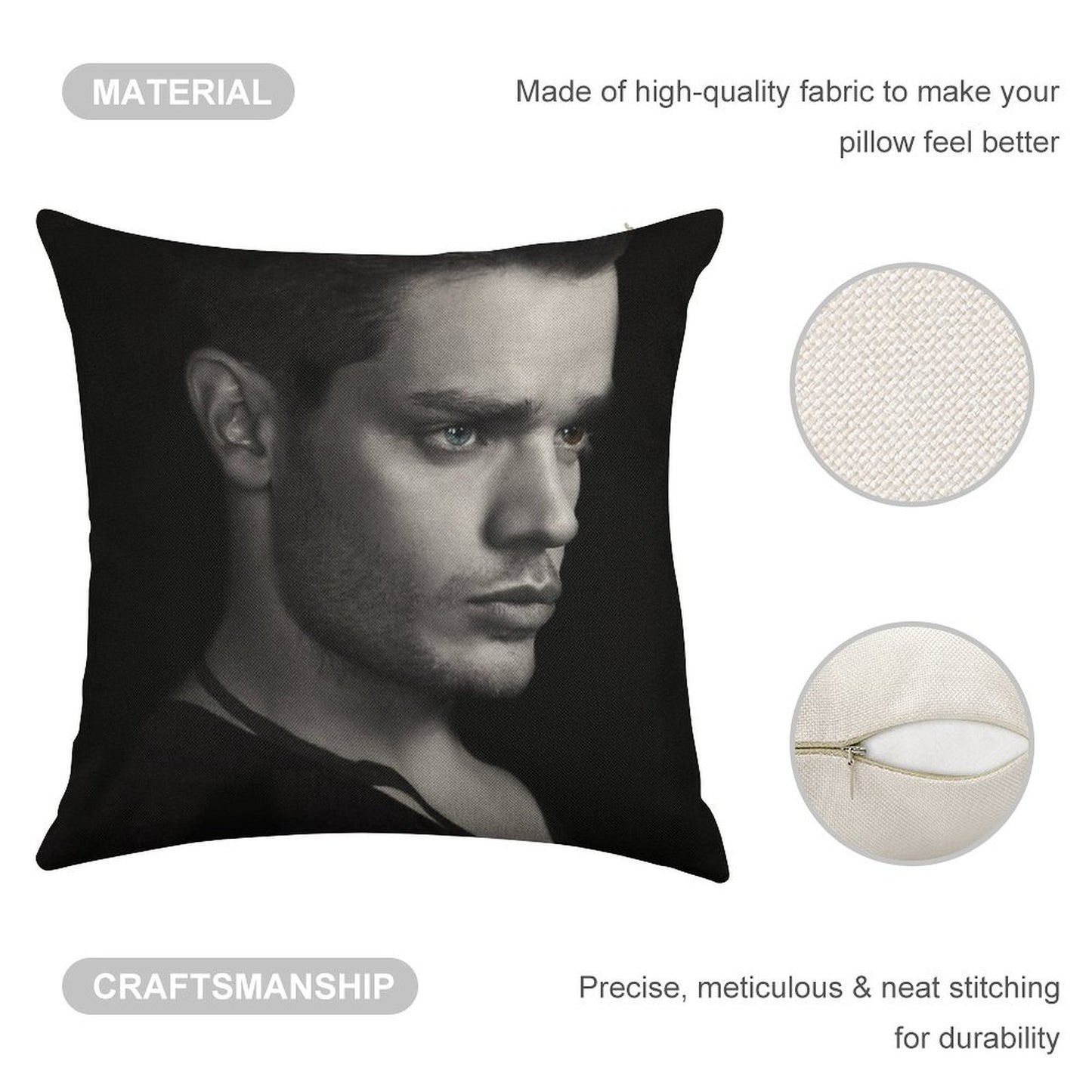 Jace Wayland S2 Linen Throw Pillow Cover