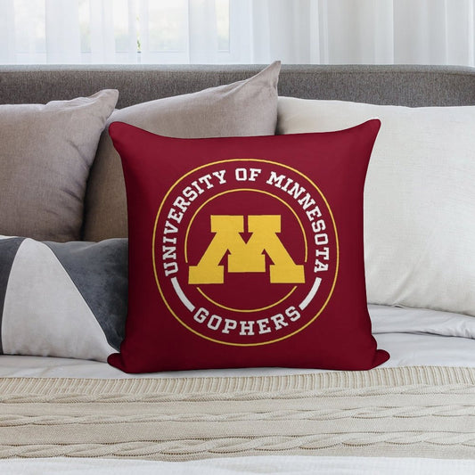 Gophers - Circle Design Soft Ultra-Soft Texture Throw Pillow