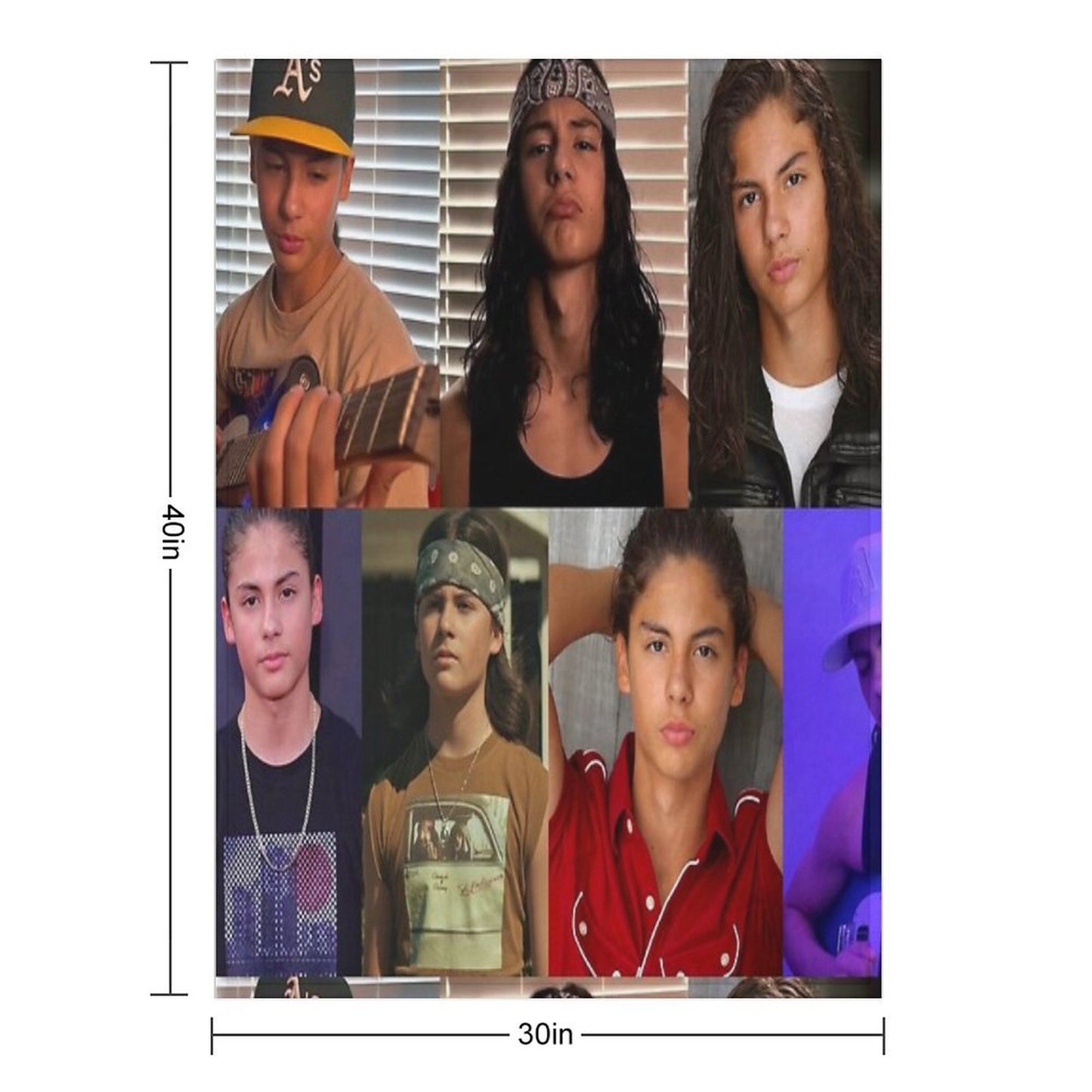 Miguel Cazarez Mora Collage Throw Blanket