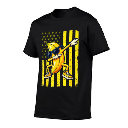 Graphic Banana Retro American Dabbing Banana Lover  Relaxed-fit T-Shirt