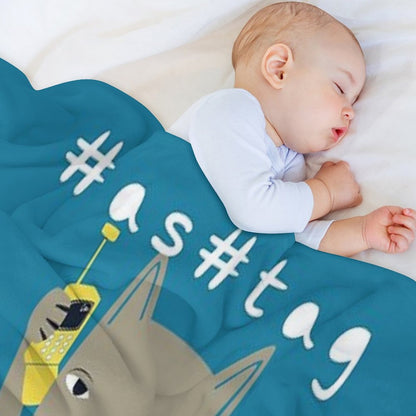 Hashtag Kitty Throw Blanket