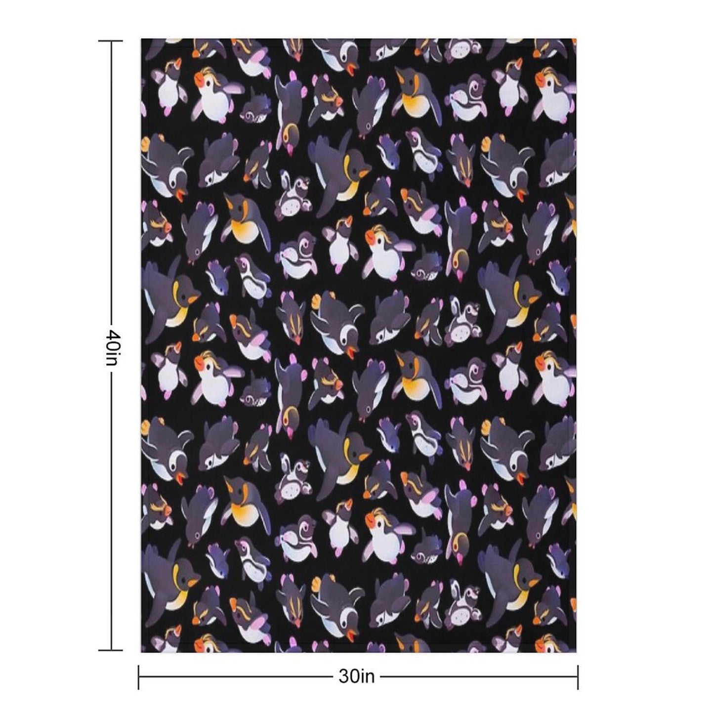 Penguin Day - Namedark Throw Blanket