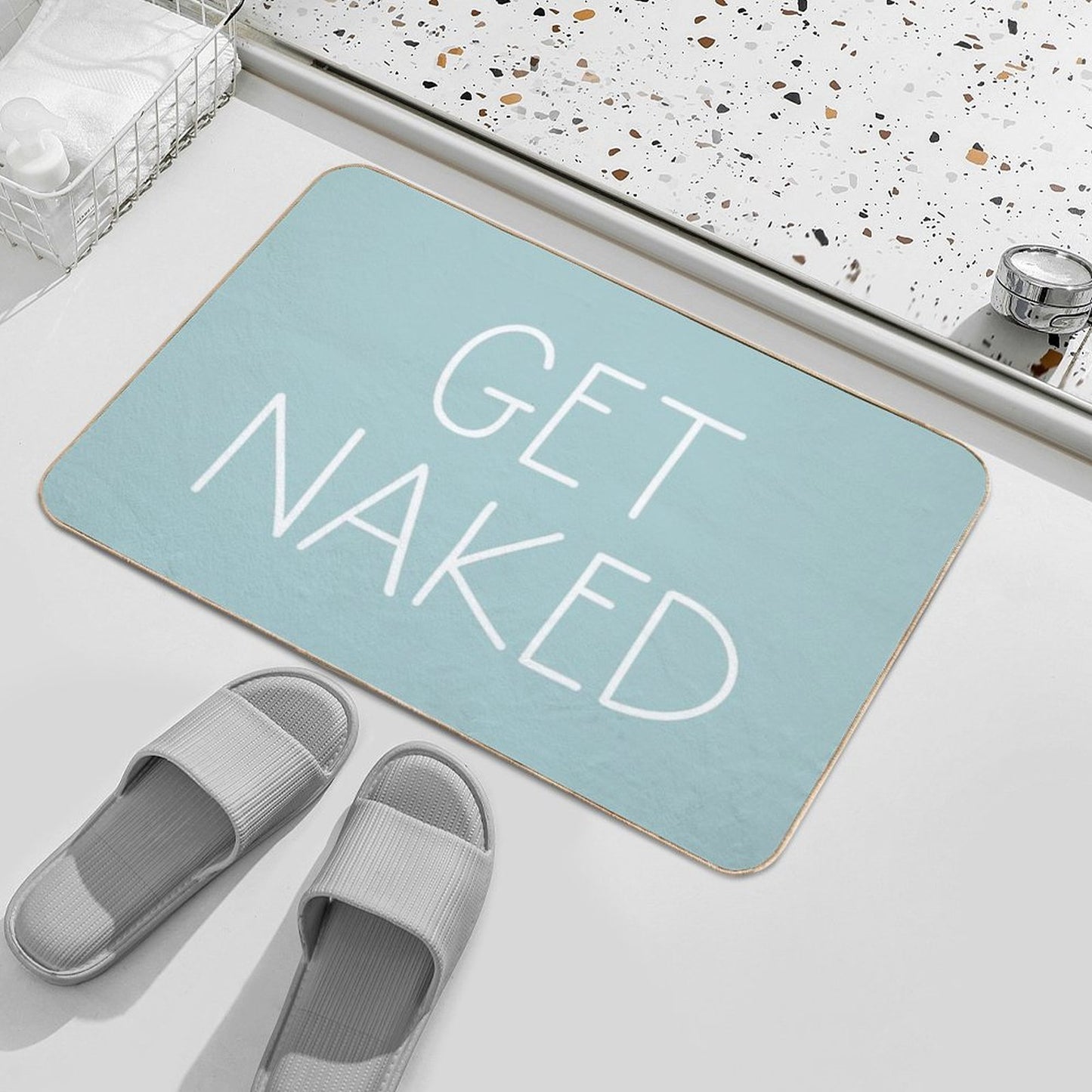 Get Naked Aqua Bath Mat