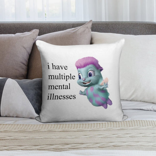 Bibble Mental Illness Rights Soft Style Accent Throw Pillow