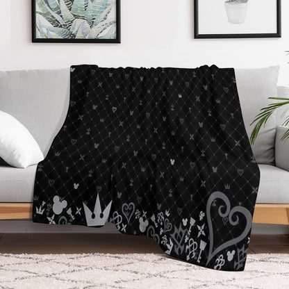Kingdom Hearts Pattern2 Throw Blanket
