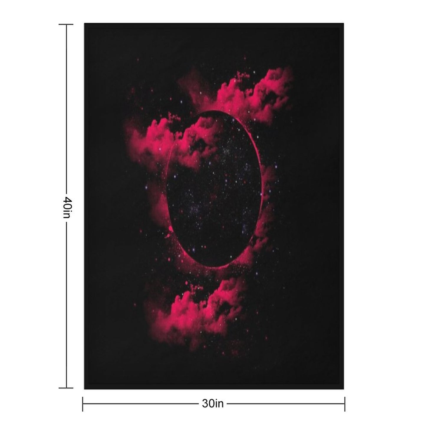 Black Hole Throw Blanket