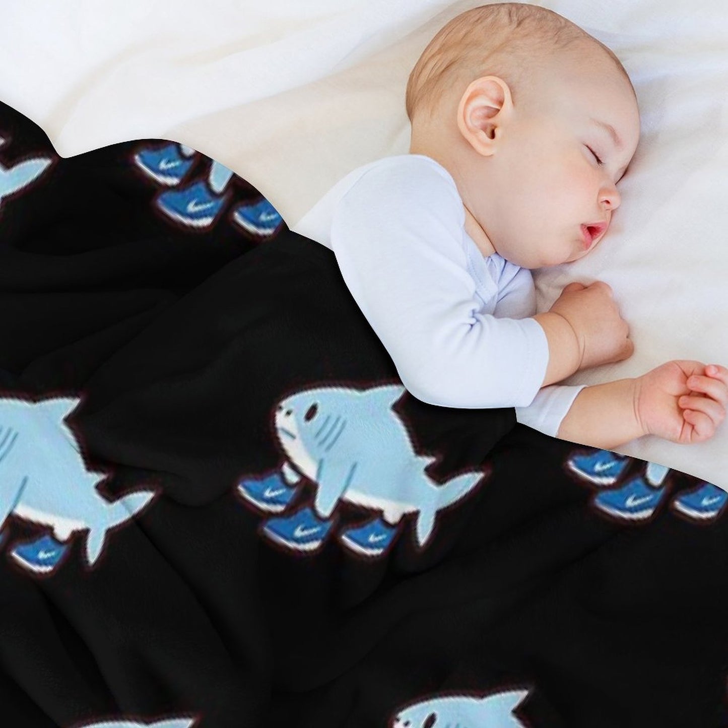 Cute Tralalero Tralala (Italian Brainrot) Throw Blanket