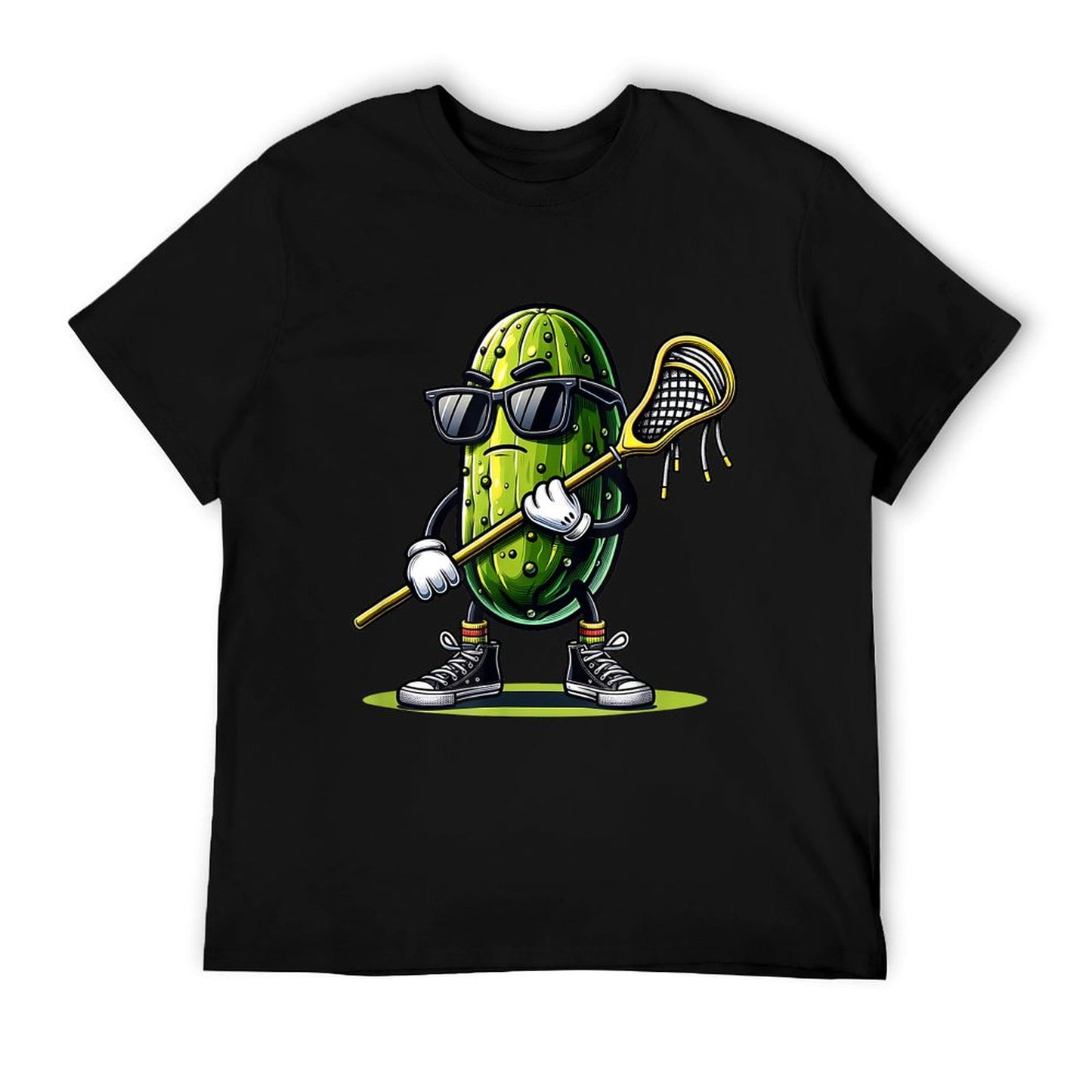 Pickle Playing Lacrosse Funny Sports Trendy For Boys T-Shirt