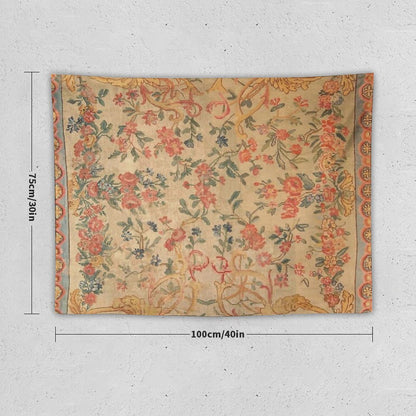 Antique French Savonnerie Rug Print Tapestry