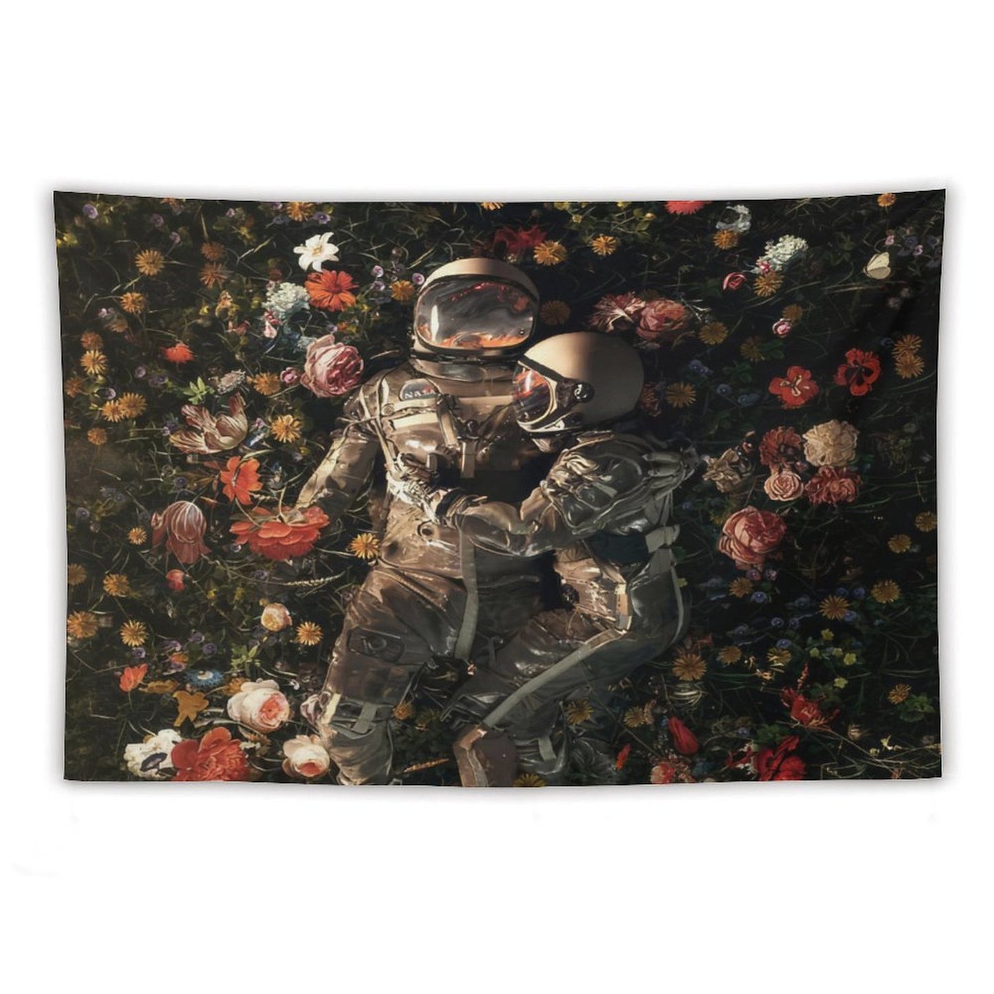 Astronaut Garden Delights II Tapestry