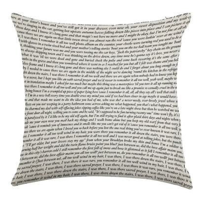 All Too Well 10 Minute Version Lyrics Linen Throw Pillow Cover