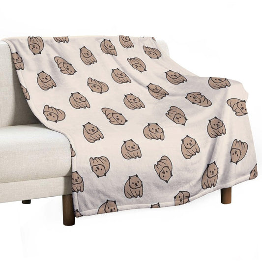 Wombat Throw Blanket