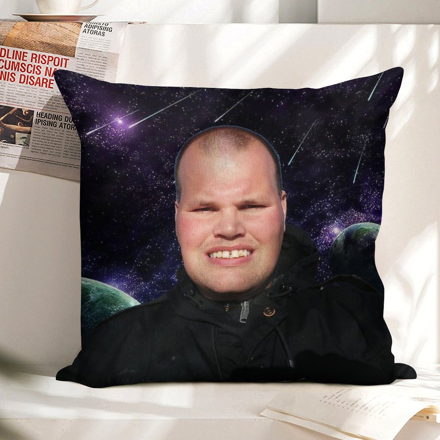 Frankie MacDonald Linen Throw Pillow Cover