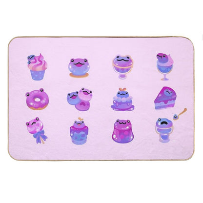 Blueberry Frog Bath Mat