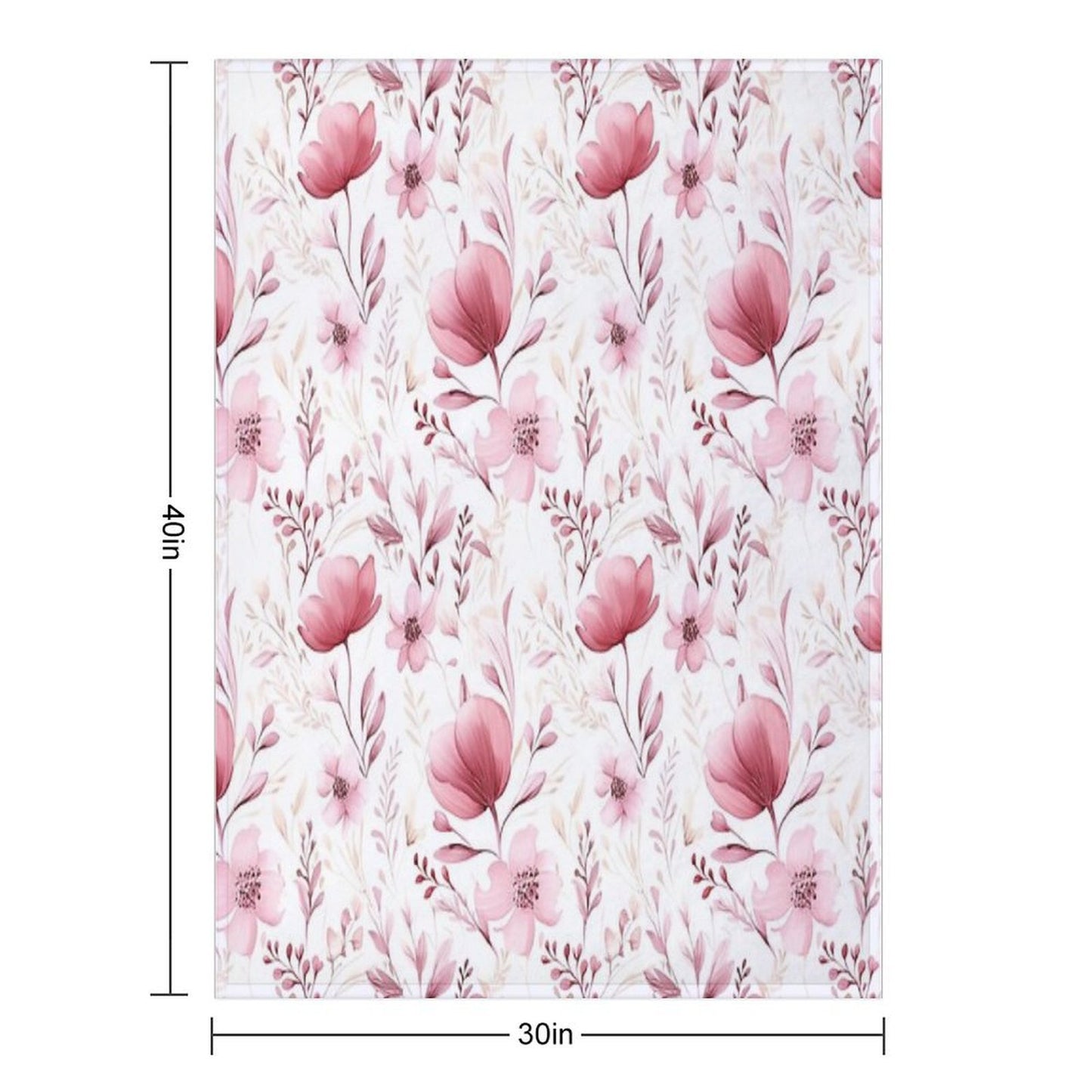 Floral Freshness Throw Blanket