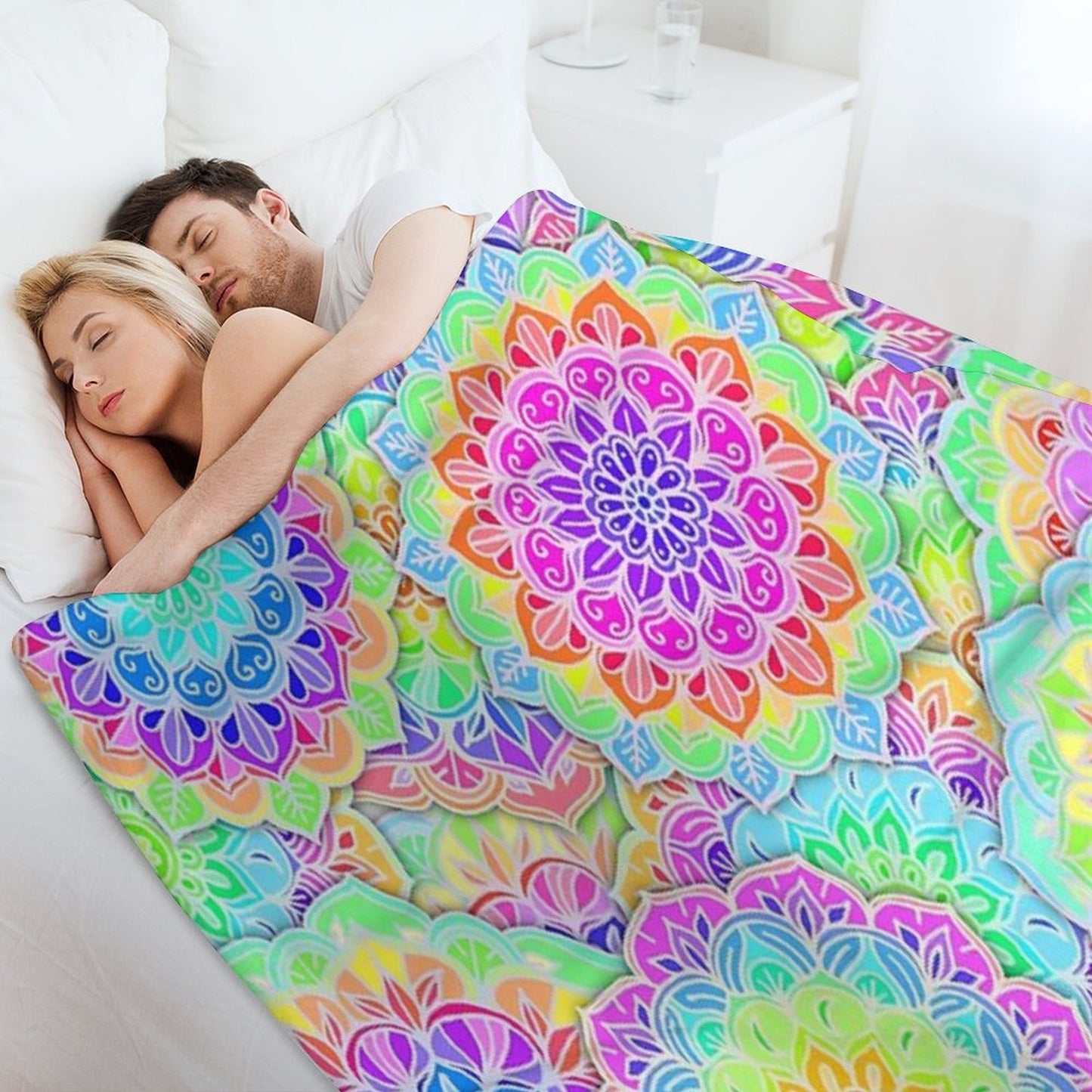 Psychedelic Summer Throw Blanket