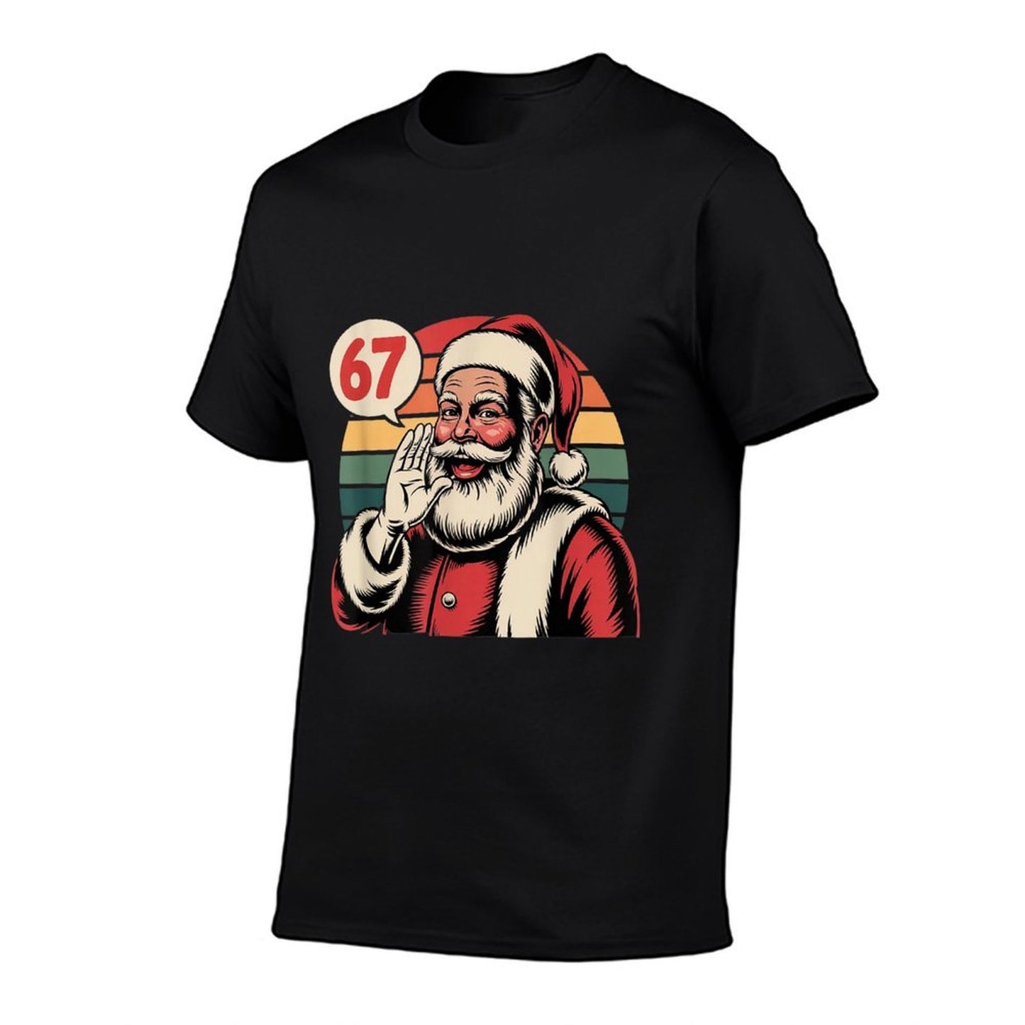 Funny Christmas Six Seven 67 Meme Brainrot Santa Claus Boys  Classic T-Shirt
