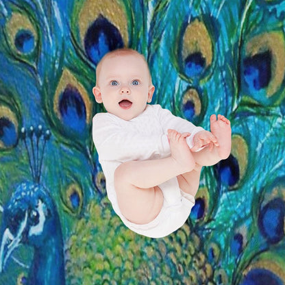 Peacock Full Glory 2 Throw Blanket