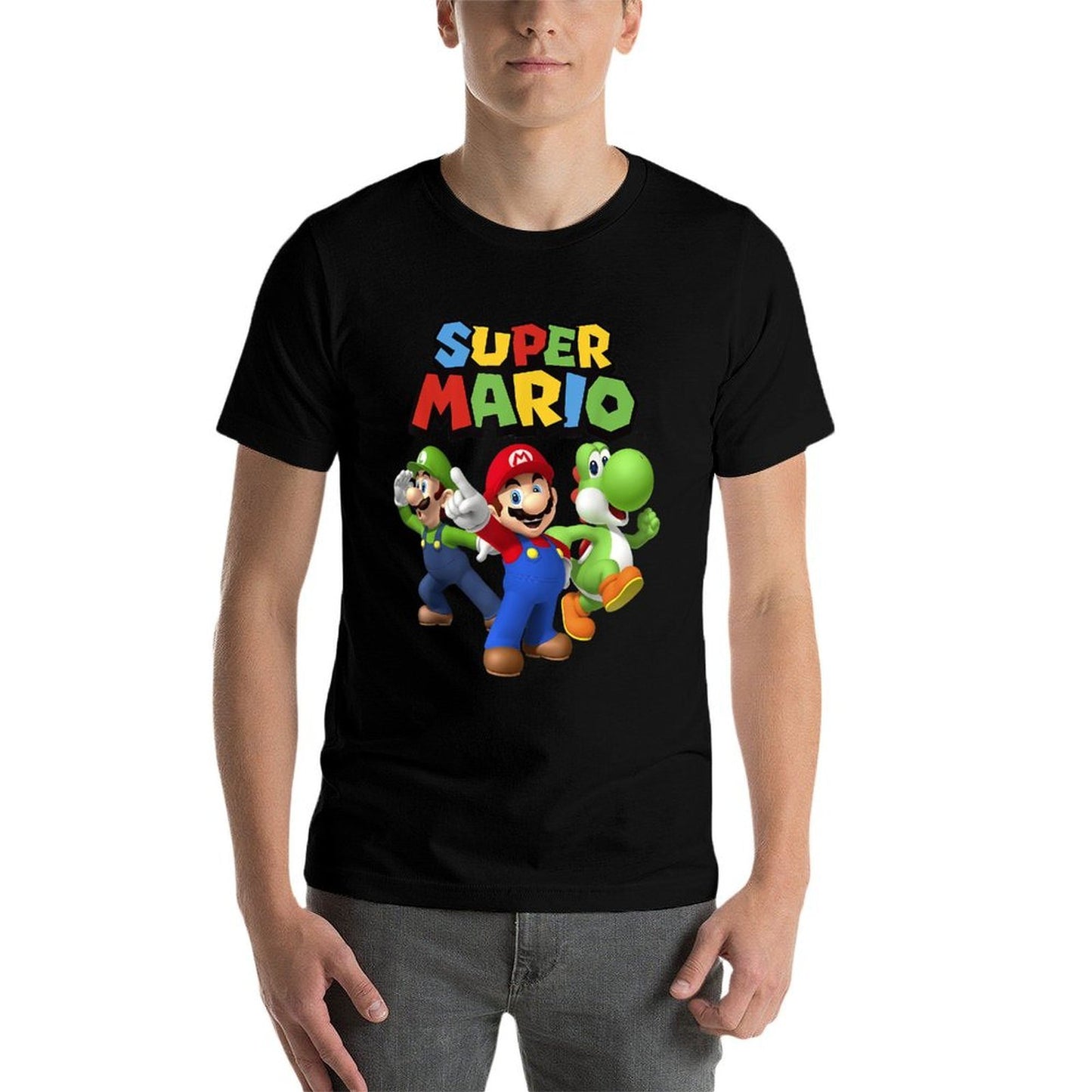 Super Mario Luigi Mario And Yoshi Group Shot  Versatile T-Shirt
